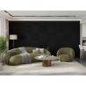 Mexen Linea 15 panou de perete acustic 60 x 60 cm (4buc.), fetru 9 mm, furnir tehnic, Negru Mat - S110-60607-15-053