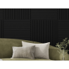 Mexen Linea 15 akusztikai fali panel 60 x 60 cm (4 db), 9 mm vastag filc, technikai furnér, matt fekete - S110-60607-15-053