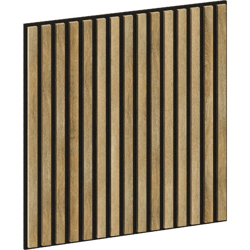 Mexen Linea 15 akusztikai fali panel 60 x 60 cm (4 db), filc 9 mm, műszaki furnér, Mézes Tölgy - S110-60607-15-066