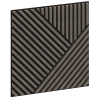 Mexen Linea 25 panou de perete acustic 60 x 60 cm (4 buc.), pâslă 9 mm, furnir tehnic, stejar gri - S110-60607-25-043