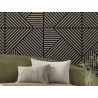 Mexen Linea 25 Akusztikus falpanel 60 x 60 cm (4 db), 9 mm filc, műszaki furnér, Szürke Tölgy - S110-60607-25-043