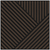 Mexen Linea 25 akusztiikus fali panel 60 x 60 cm (4 db), 9 mm filc, műszaki furnér, Mocca Tölgy - S110-60607-25-045