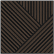 Mexen Linea 25 akusztiikus fali panel 60 x 60 cm (4 db), 9 mm filc, műszaki furnér, Mocca Tölgy - S110-60607-25-045