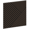 Mexen Linea 25 panou de perete acustic 60 x 60 cm (4 buc.), fetru 9 mm, furnir tehnic, Stejar Mocca - S110-60607-25-045
