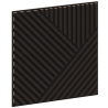 Mexen Linea 25 Akusztikus falpanel 60 x 60 cm (4 db), 9 mm filc, technikai furnér, Fekete Tölgy - S110-60607-25-046