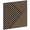 Mexen Linea 25 panou de perete acustic 60 x 60 cm (4 buc.), fetru 9 mm, furnir tehnic, Nuc Deschis - S110-60607-25-047