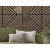 Mexen Linea 25 akuszitikus falpanel 60 x 60 cm (4 db), filc 9 mm, műszaki furnér, Világos Dió - S110-60607-25-047