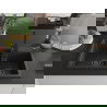 Mexen Tomas chiuvetă de granit cu 2 compartimente cu baterie de bucătărie Rita, negru/auriu metalic - 6516-75-670300-70-B