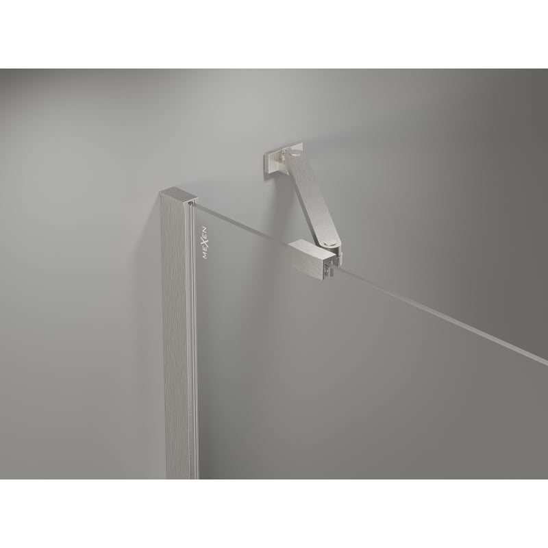 Mexen Mist-H Cabină de duș Duo batantă 85 x 85 cm, transparent, nichel periat - 8A5-085L-085P-97-00