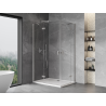 Mexen Mist-H Duo cabină de duș cu ușă batantă pe stânga 110 x 95 cm, transparentă, nichel periat - 8A5-110L-095P-97-00
