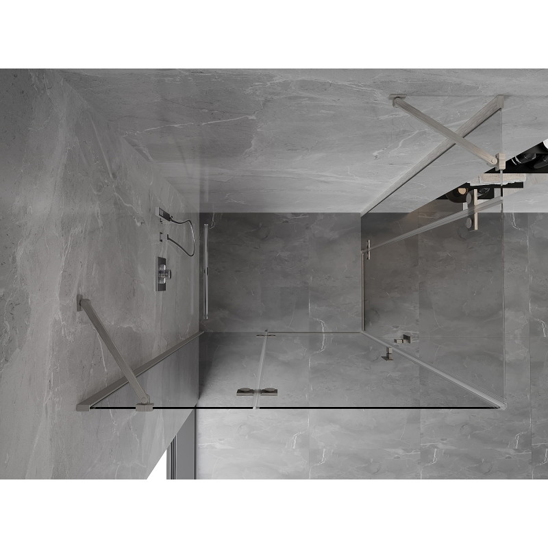 Mexen Mist-H Duo cabină de duș de tip swing 70 x 70 cm, transparent, crom - 8A5-070L-070P-01-00