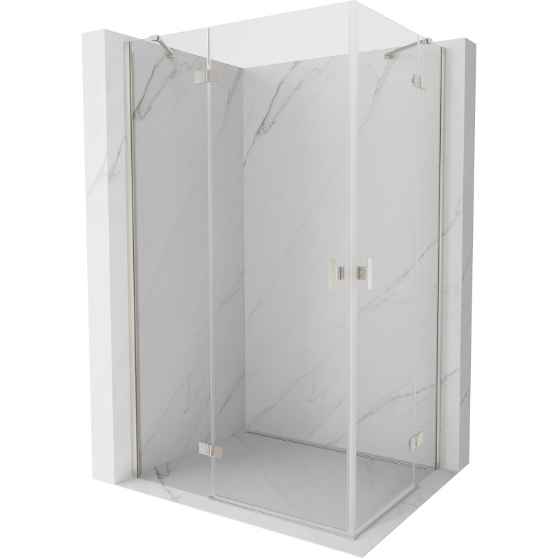 Mexen Mist-H Duo cabină de duș de tip swing 70 x 70 cm, transparent, crom - 8A5-070L-070P-01-00