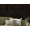 Mexen Linea 26 panou de perete acustic 60 x 60 cm (4 buc.), fetru 9 mm, furnir tehnic, stejar negru - S110-60607-26-046