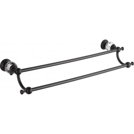 Mexen Estela suport dublu pentru prosop, negru - 7011525-70