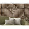 Mexen Linea 26 panou de perete acustic 60 x 60 cm (4 buc.), fetru 9 mm, furnir tehnic, Nuc Deschis - S110-60607-26-047