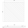 Mexen Lam-B lamele de perete 275 x 30 cm, placă HDF 4 mm, furnir tehnic, Stejar Nisipiu - S100-275307-3015-001