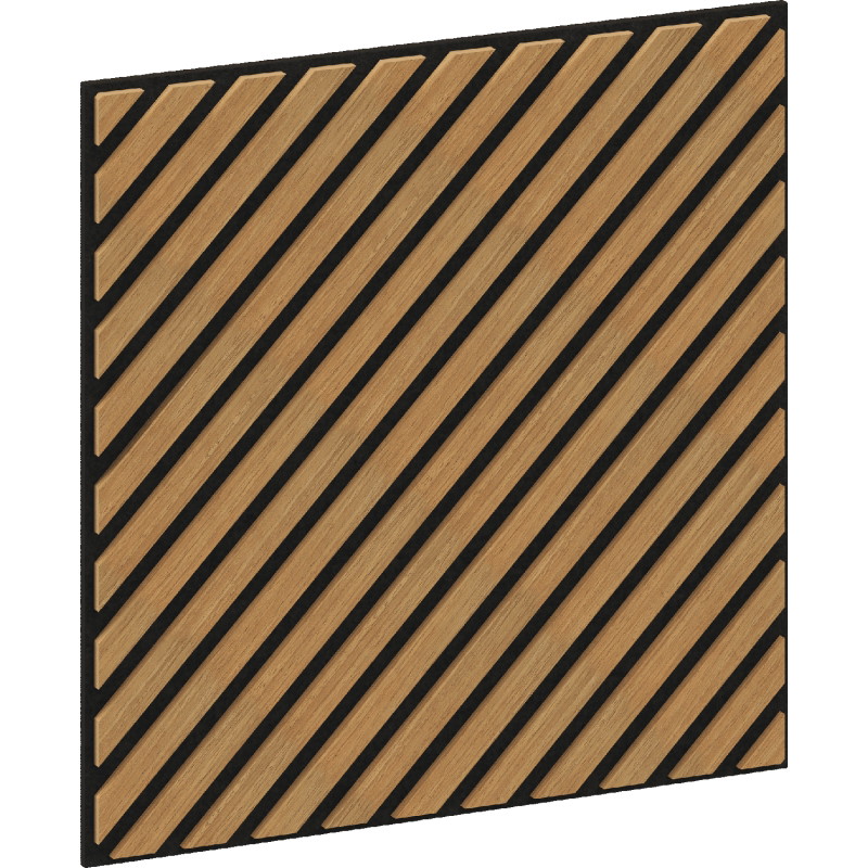 Mexen Linea 39 Akusztikus fali panel 60 x 60 cm (4 db), 9 mm filc, műszaki furnér, Classic Tölgy - S110-60607-39-041