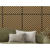 Mexen Linea 39 panou de perete acustic 60 x 60 cm (4 buc.), fetru 9 mm, furnir tehnic, Stejar Classic - S110-60607-39-041