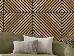Mexen Lam-B lamele de perete 275 x 30 cm, placă HDF 4 mm, furnir tehnic, Stejar Nisipiu - S100-275307-3015-001