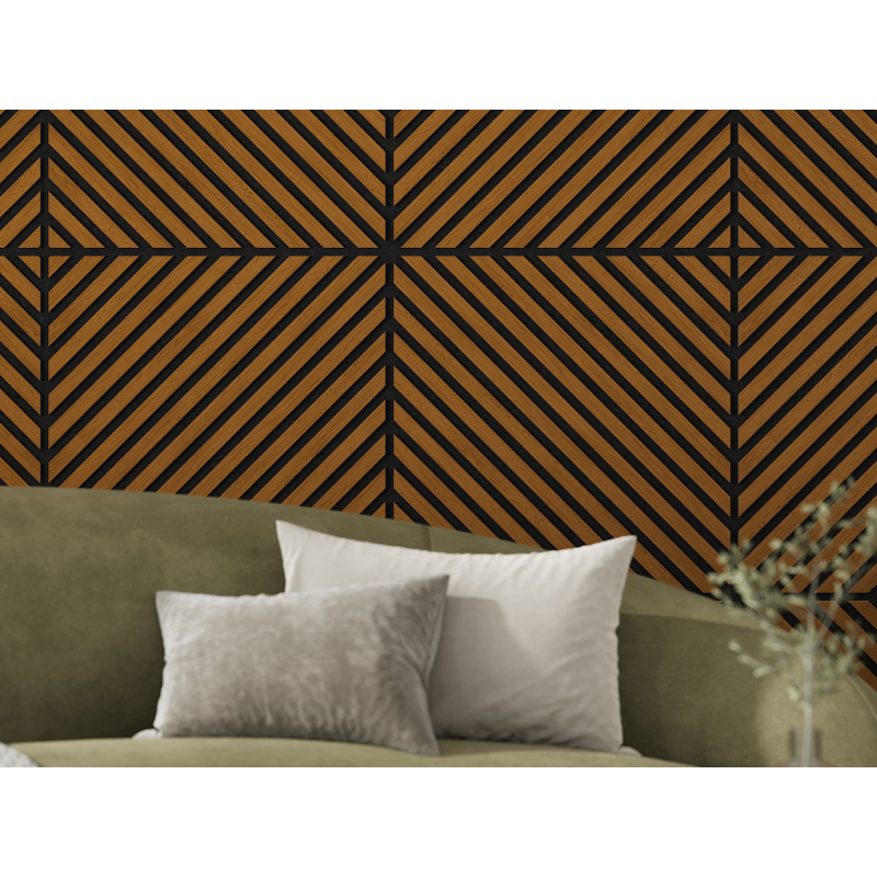 Mexen Lam-B lamele de perete 275 x 30 cm, placă HDF 4 mm, furnir tehnic, Stejar Nisipiu - S100-275307-3015-001