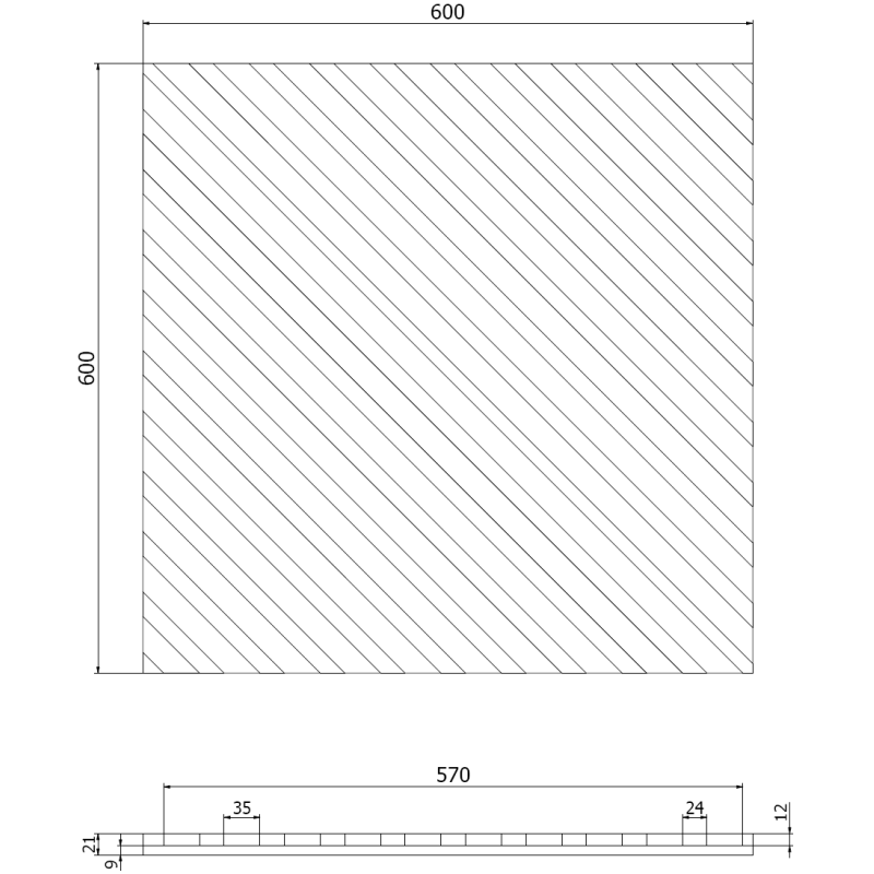 Mexen Lam-B lamele de perete 275 x 30 cm, placă HDF 4 mm, furnir tehnic, Stejar Nisipiu - S100-275307-3015-001
