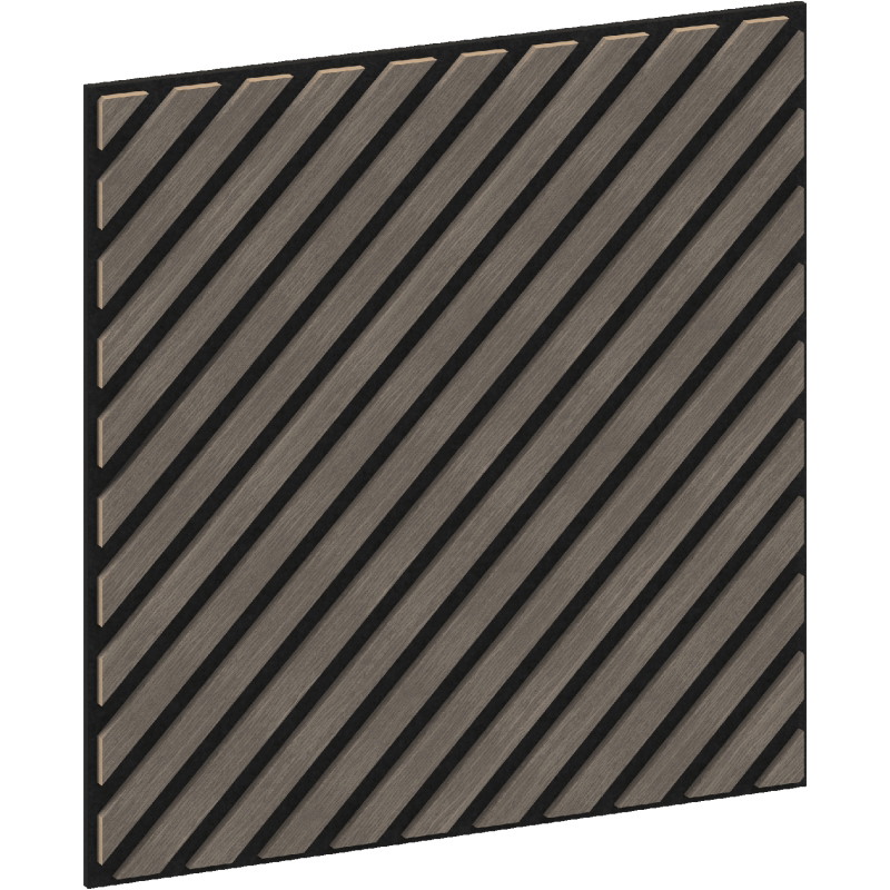 Mexen Linea 39 akusztrikus fali panel 60 x 60 cm (4 db), 9 mm filc, műszaki furnér, Szürke Tölgy - S110-60607-39-043