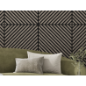Mexen Linea 39 akusztrikus fali panel 60 x 60 cm (4 db), 9 mm filc, műszaki furnér, Szürke Tölgy - S110-60607-39-043