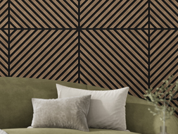 Mexen Lam-B lamele de perete 275 x 30 cm, placă HDF 4 mm, furnir tehnic, Stejar Nisipiu - S100-275307-3015-001