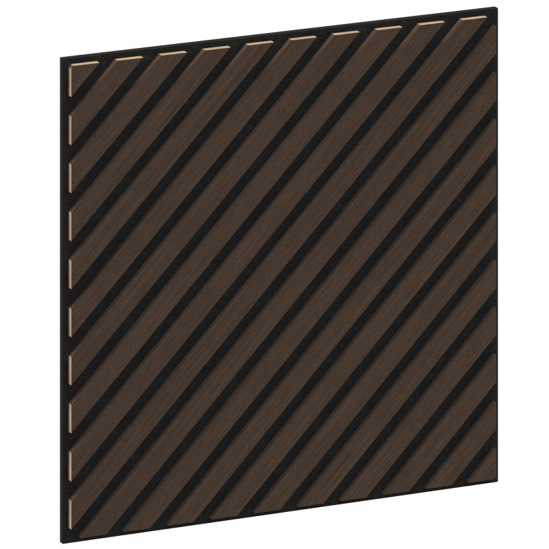 Mexen Linea 39 panou de perete acustic 60 x 60 cm (4 buc.), fetru 9 mm, furnir tehnic, Stejar Mocca - S110-60607-39-045