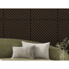 Mexen Linea 39 panou de perete acustic 60 x 60 cm (4 buc.), fetru 9 mm, furnir tehnic, Stejar Mocca - S110-60607-39-045