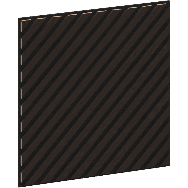 Mexen Linea 39 panou de perete acustic 60 x 60 cm (4 buc.), fetru 9 mm, furnir tehnic, Stejar Negru - S110-60607-39-046
