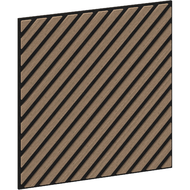 Mexen Linea 39 akuszitikus fali panel 60 x 60 cm (4db), filc 9 mm, műszaki furnér, Világos Dió - S110-60607-39-047