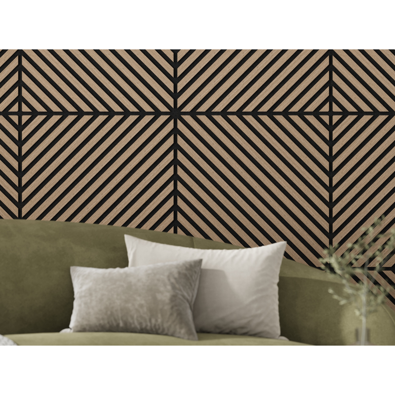 Mexen Lam-B falemezek 275 x 30 cm, 4 mm-es HDF lap, technikai furnér, Homok Tölgy - S100-275307-3015-001
