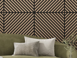 Mexen Lam-B falemezek 275 x 30 cm, 4 mm-es HDF lap, technikai furnér, Homok Tölgy - S100-275307-3015-001