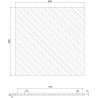 Mexen Lam-B falemezek 275 x 30 cm, 4 mm-es HDF lap, technikai furnér, Homok Tölgy - S100-275307-3015-001