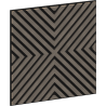 Mexen Linea 01 Akusztikus fali panel 60 x 60 cm (4 db), 9 mm filc, technikai furnér, Szürke Tölgy - S110-60607-01-043