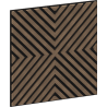 Mexen Linea 01 akusztikus fali panel 60 x 60 cm (4 db), 9 mm filc, technikai furnér, Sötét Dió - S110-60607-01-044