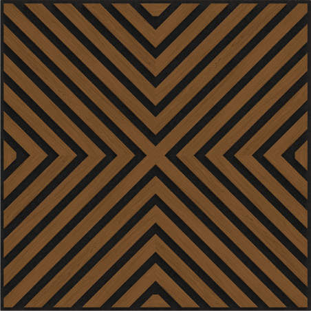Mexen Linea 01 panou de perete acustic 60 x 60 cm (4 buc.), fetru 9 mm, furnir tehnic, Stejar Natural - S110-60607-01-042