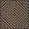 Mexen Linea 03 akusztikus falpanel 60 x 60 cm (4 db), 9 mm nemez, műszaki furnér, Világos Dió - S110-60607-03-047