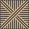 Mexen Linea 05 akusztikus fali panel 60 x 60 cm (4db), 9 mm filc, technikai furnér, Fehérített Tölgy - S110-60607-05-040