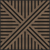 Mexen Linea 05 akusztikus fali panel 60 x 60 cm (4db), 9 mm filc, műszaki furnér, Sötét Dió - S110-60607-05-044