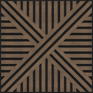 Mexen Linea 05 panou de perete acustic 60 x 60 cm (4 buc.), fetru 9 mm, furnir tehnic, Nuc Întunecat - S110-60607-05-044