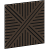 Mexen Linea 05 akusztikus fali panel 60 x 60 cm (4 db), 9 mm filc, technikai furnér, Mocca Tölgy - S110-60607-05-045