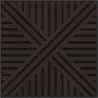 Mexen Linea 05 Akusztikus fali panel 60 x 60 cm (4 db), 9 mm filc, műszaki furnér, Fekete Tölgy - S110-60607-05-046