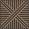 Mexen Linea 05 akusztikus falpanel 60 x 60 cm (4 db), 9 mm filc, technikai furnér, világos dió - S110-60607-05-047