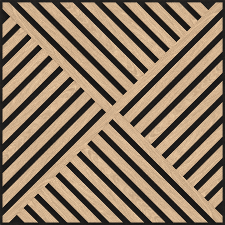 Mexen Linea 08 panou de perete acustic 60 x 60 cm (4 buc.), fetru 9 mm, furnir tehnic, Stejar Alb - S110-60607-08-040