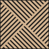 Mexen Linea 08 Akusztikus fali panel 60 x 60 cm (4db), 9 mm filc, technikai furnér, fehérített tölgy - S110-60607-08-040