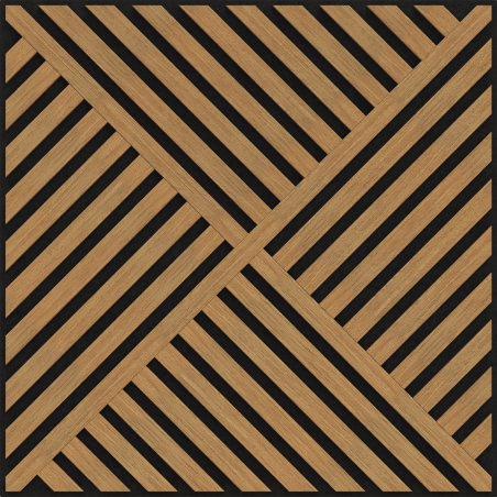 Mexen Linea 08 panou de perete acustic 60 x 60 cm (4 buc.), fetru 9 mm, furnir tehnic, Stejar Classic - S110-60607-08-041