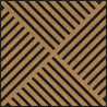 Mexen Linea 08 akusztikus fali panel 60 x 60 cm (4 db), 9 mm filc, technikai furnér, Classic Tölgy - S110-60607-08-041