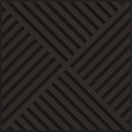 Mexen Linea 08 Akusztikus falpanel 60 x 60 cm (4 db), 9 mm filc, technikai furnér, Fekete Tölgy - S110-60607-08-046